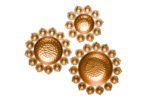 brass Diya Shape Decorative Urli set of 3