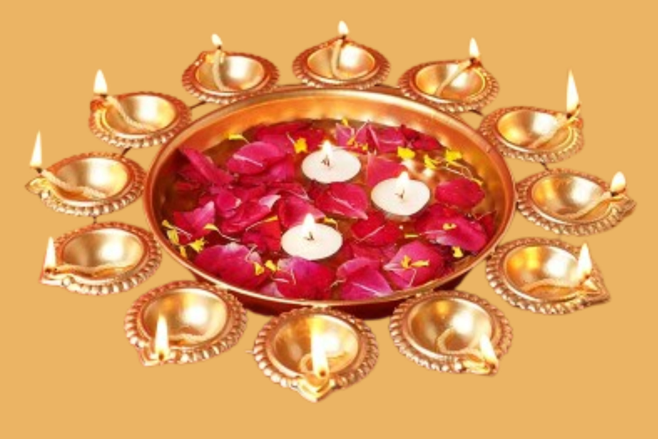 pooja article (40) Diya Shape Decorative Urli