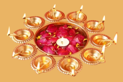 Diya Shape Decorative Urli