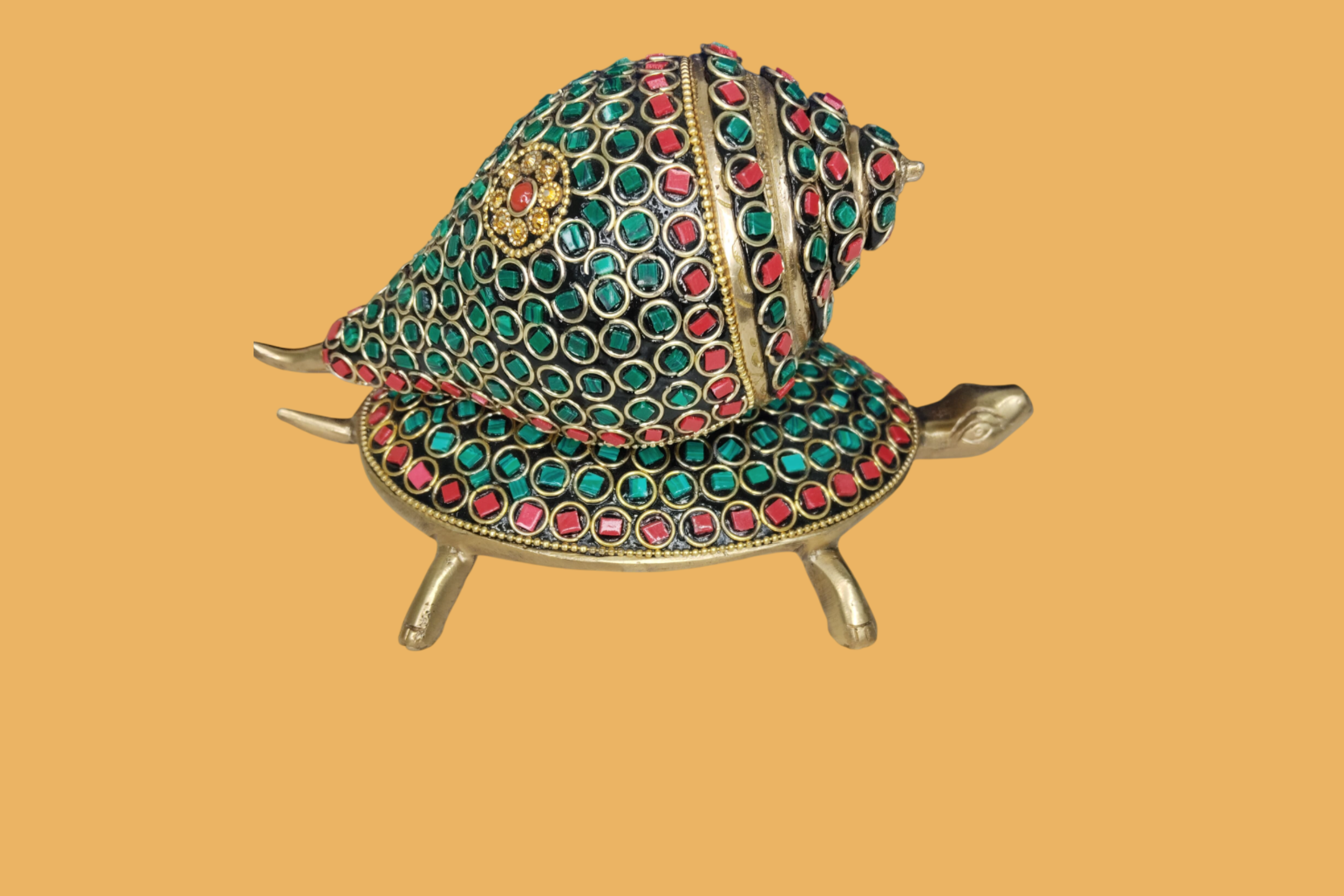 Untitled design (24) (1) Stone Carved Tortoise Shankh showpeice