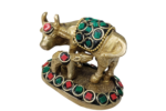 Holy Kamdhenu Cow & Calf Statue