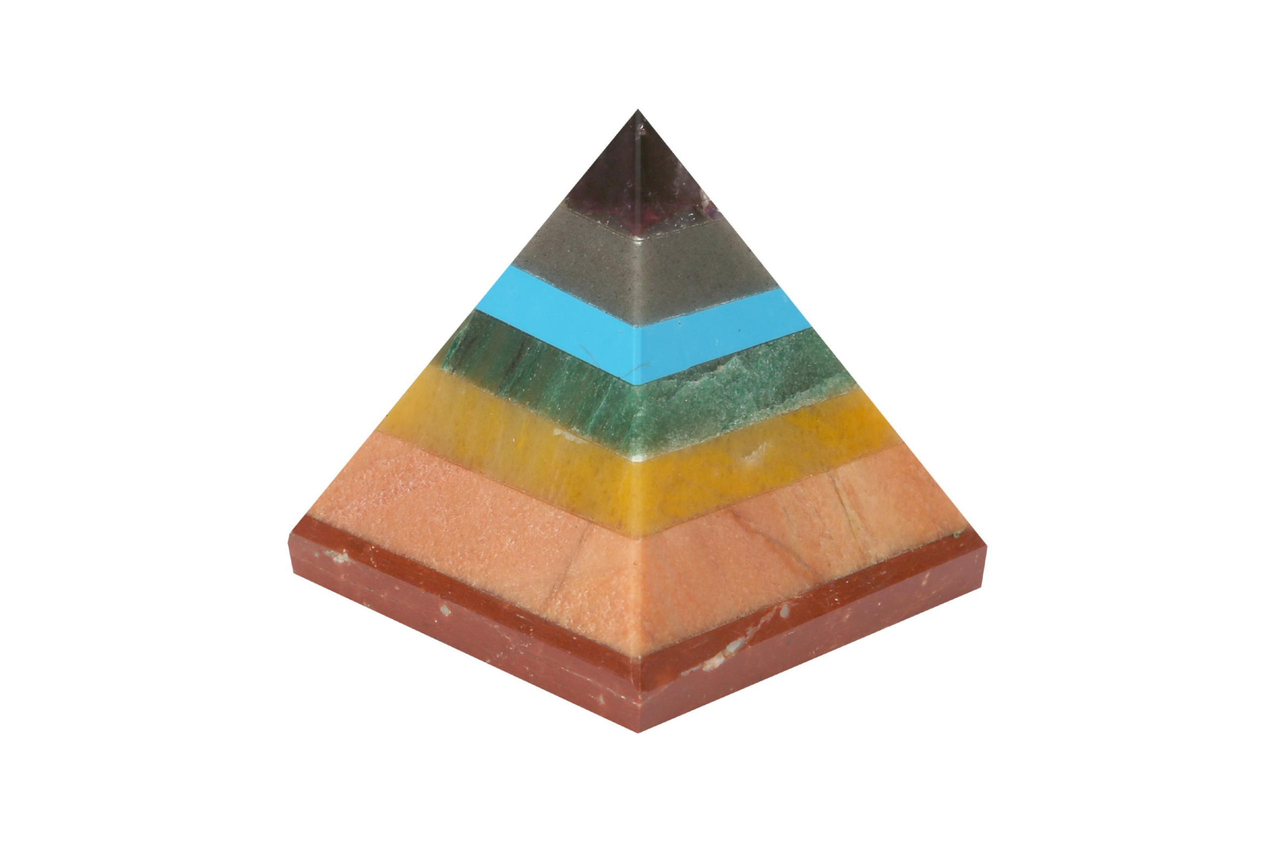 pyramid (12) Energy Generator Gemstone 7 Chakras Pyramid
