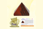 Aatm Gemstone Red Jasper Pyramid.