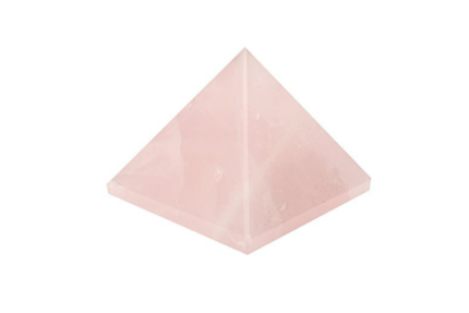 Gemstone Rose Quartz Pyramid