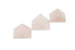 Rose Quartz Gemstone Pyramid – Decorative Crystal