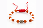 Rudraksha Seed with Sphatik Bead Buddha Charm Bracelet