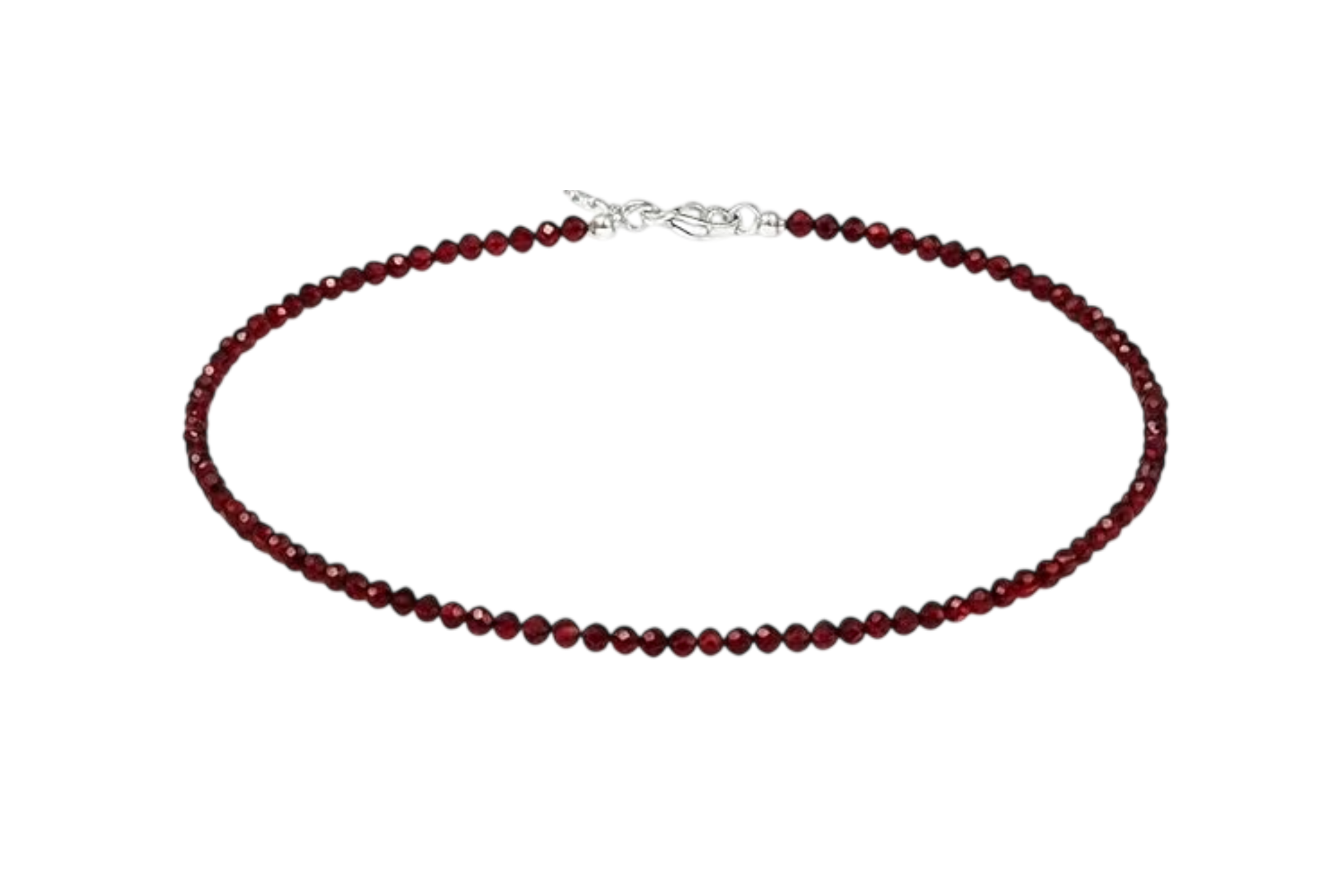 Aatm Garnet Stone Anklet for Women | Natural Garnet Crystal Bracelet for Passion & Confidence | Spiritual Inspired Anklet | Elegant Gift for Her