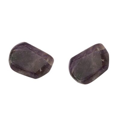 Aatm Reiki Energized Amethyst Tumble Stone(25-30 mm) Stone for Luck & Wealth (Set of 2) Gift