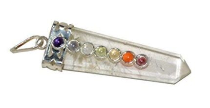 Aatm Seven Chakra Crystal Pendant Necklace | Natural Healing Gemstone | Spiritual Energy & Meditation Charm | For Women & Men | Gift for Healing & Wellness
