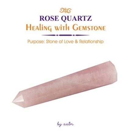 Rose Quartz Crystals Healing Crystal Wand Gemstones Stones Tower Natural Hexagonal Point Rods Meditation Energy Therapy Stones Home Decor Collection Gift