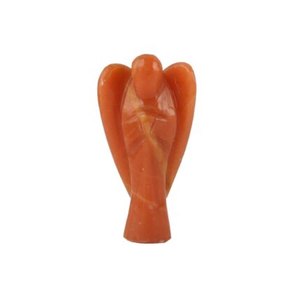 Aatm Red Quartz Angel Figurine | Root Chakra | Vitality | Handcrafted Healing Crystal | For Energy, Balance & Spiritual Harmony | Ideal for Home, Meditation & Gifting
