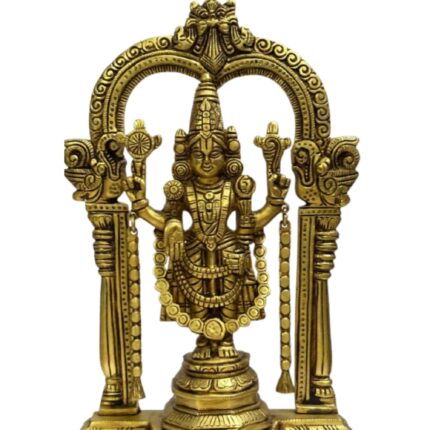 Aatm Brass HandiCraft Big Size Tirupti Balaji Figurine 14 Inches In Height For Home Temple, Madir (3.8 Kg)