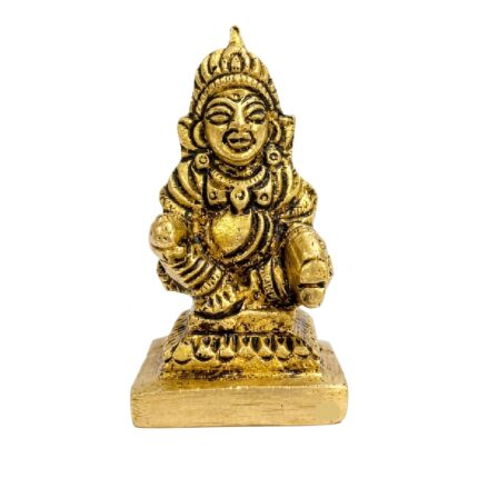 Aatm Brass Handcrafted Lord Kuber Murti 2.4 x 1 Inches For Home Temple, Office Temple and Table Decoration