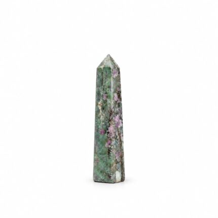 Aatm Ruby Kyanite Obelisk Tower, 4–5 Inch, Polished Natural Stone Crystal Point for Home Decor, Meditation & Collection