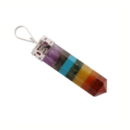 Aatm Seven Chakra Healing Pendant Necklace | Gemstone Pendant for Love, Meditation, Strength, Protection, Spiritual Balance | Gift for Women