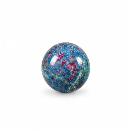 Aatm Ruby Kyanite Stone Ball, Polished Gemstone Sphere for Home Decor, Meditation & Crystal Collection