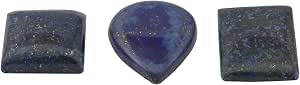 Aatm Reiki Energized Lapis Lazuli Pebble Stone of Enlightenment & Balancing (Set of 2)