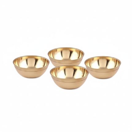 Aatm | Brass Diya & Small Decorative Bowl (35 ML) for Puja – Elegant Home Decoration for Festivals & Rituals